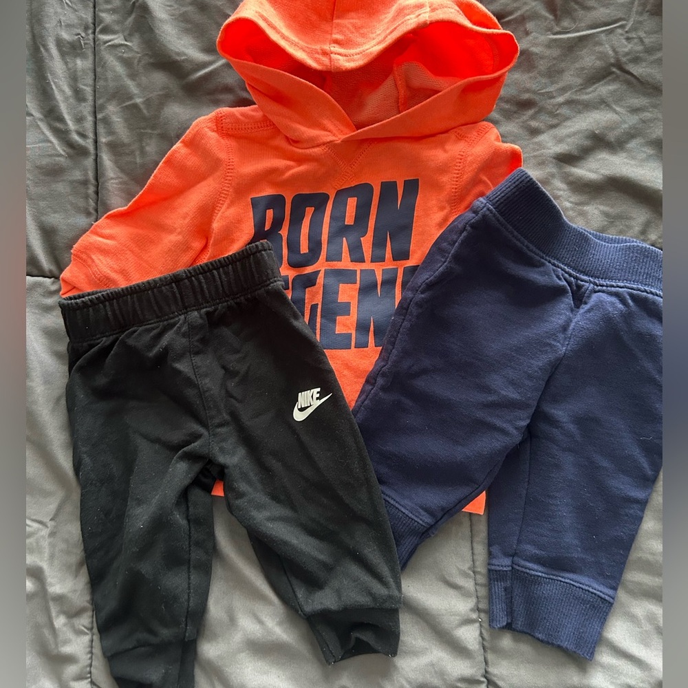 Carter boy set with Nike sweatpants
